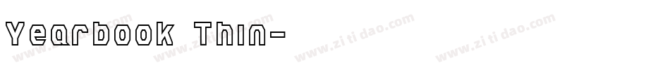 Yearbook Thin字体转换